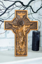 Wall Wooden Carved Jesus Crucifix