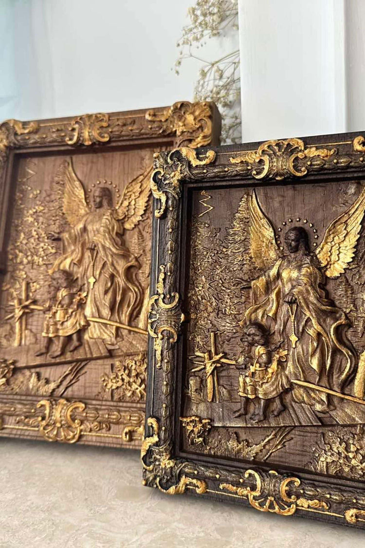 Angel with Kids on Bridge