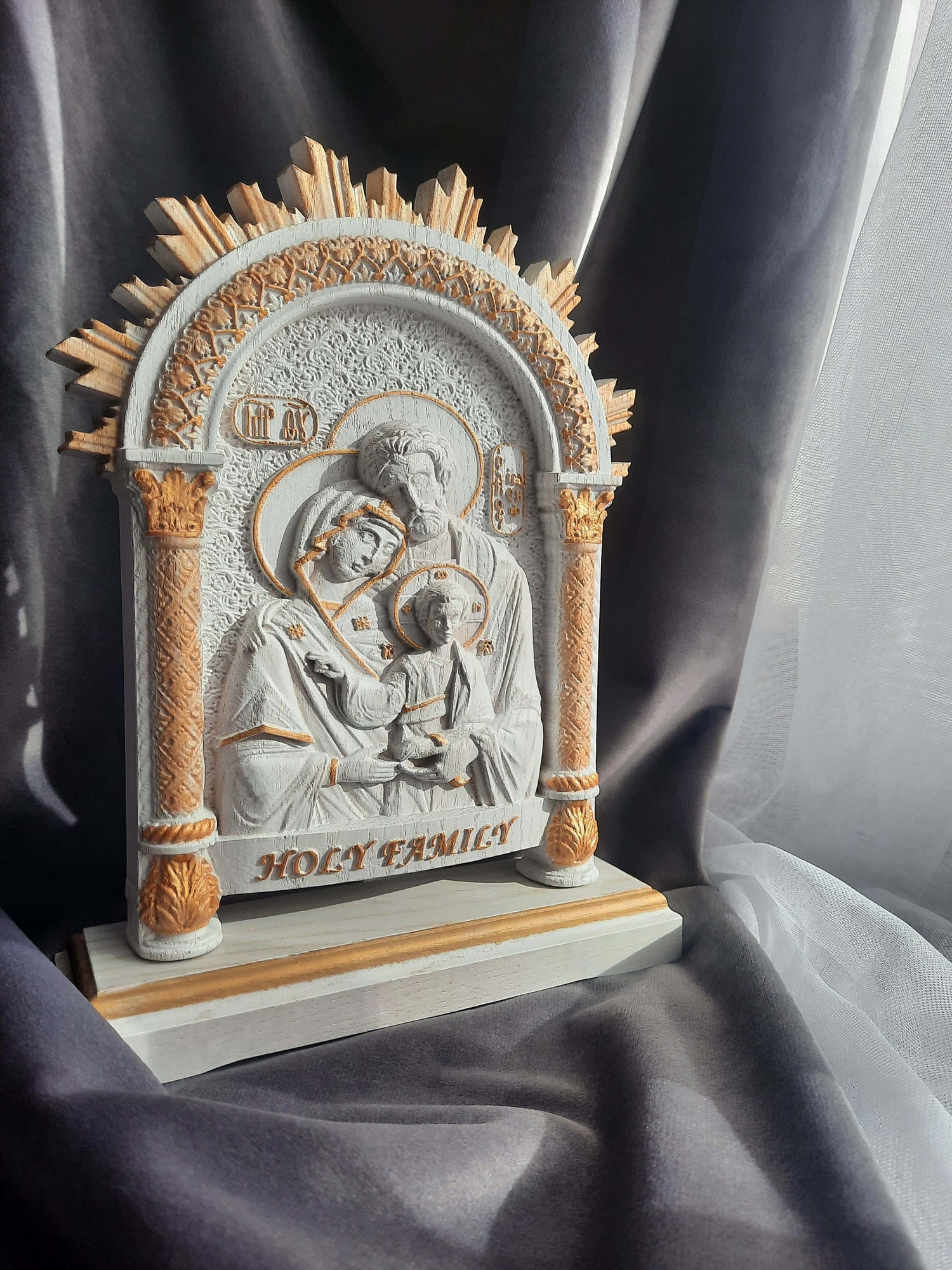 Holy Family on the stand - Kozak Work Shop
