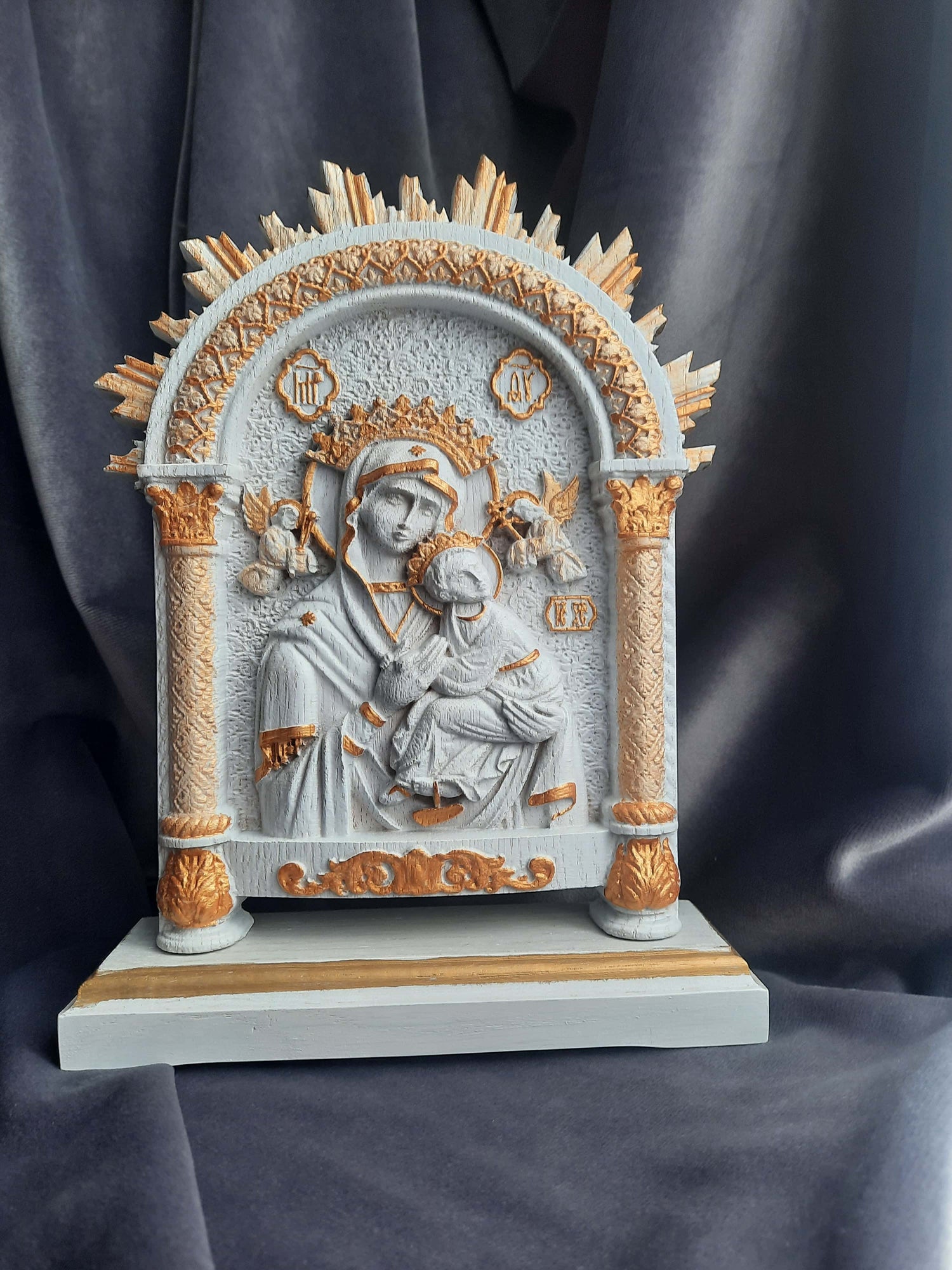 Our Lady of Perpetual Help on the stand - Kozak Work Shop