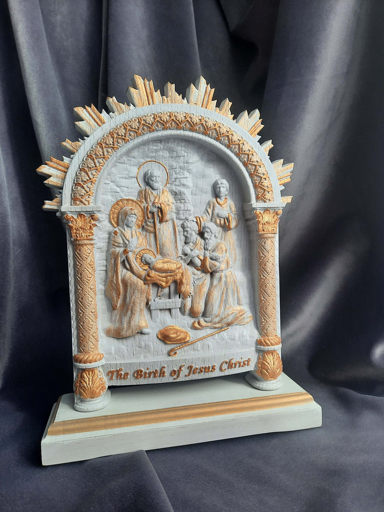 Nativity on the stand - Kozak Work Shop