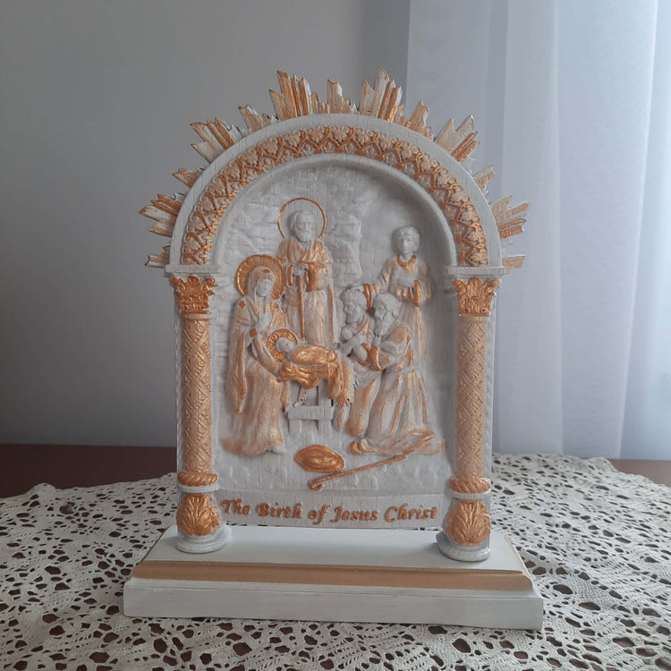 Nativity on the stand - Kozak Work Shop