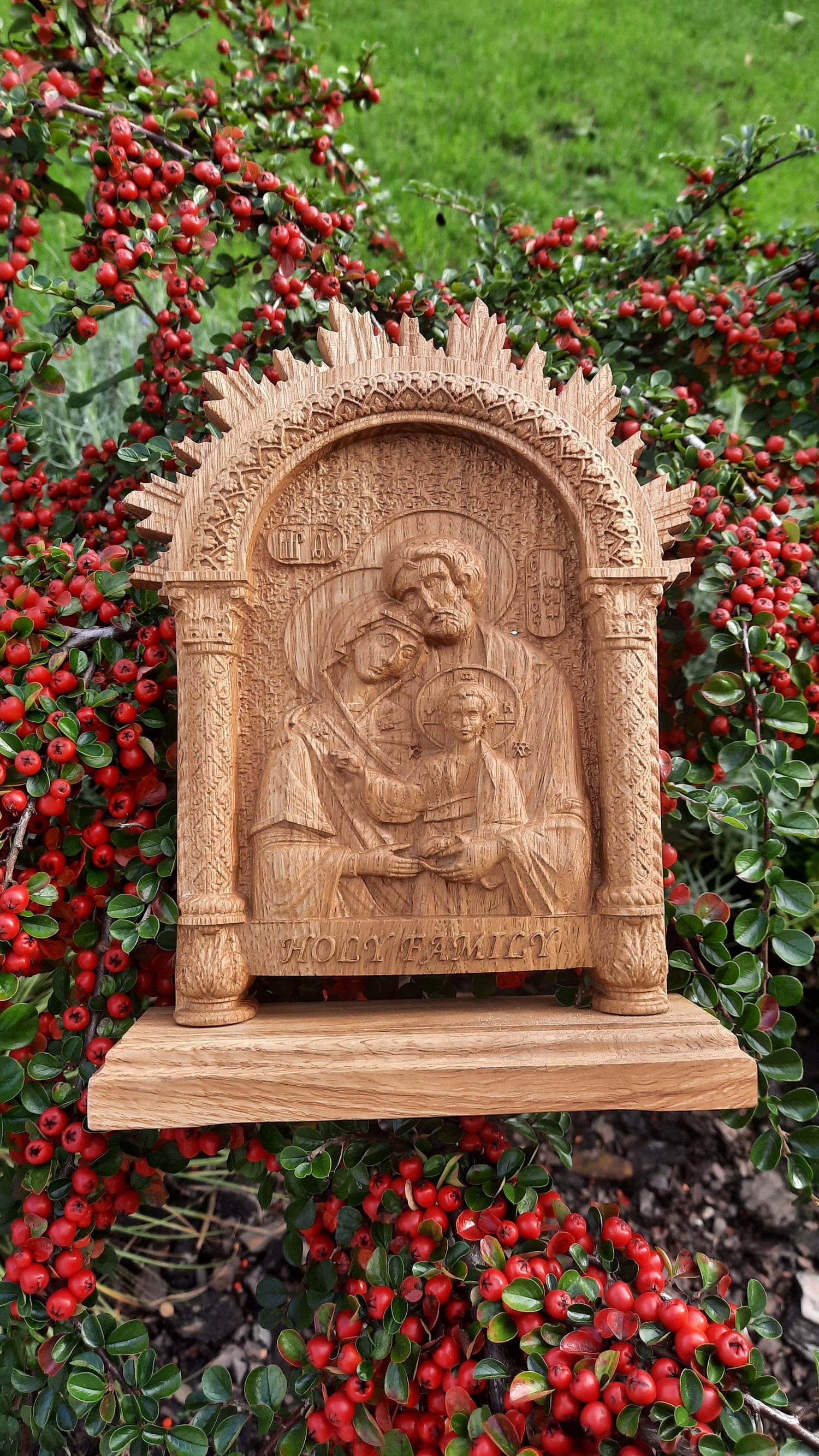 Holy Family on the stand - Kozak Work Shop
