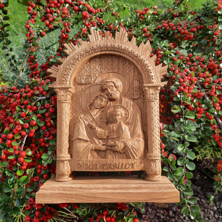 Holy Family on the stand - Kozak Work Shop