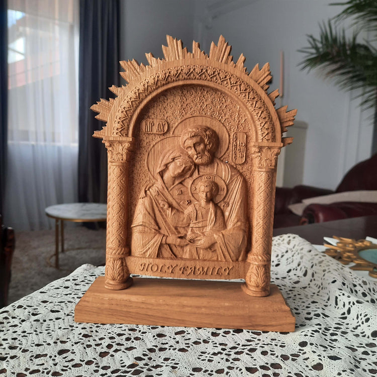 Holy Family on the stand - Kozak Work Shop