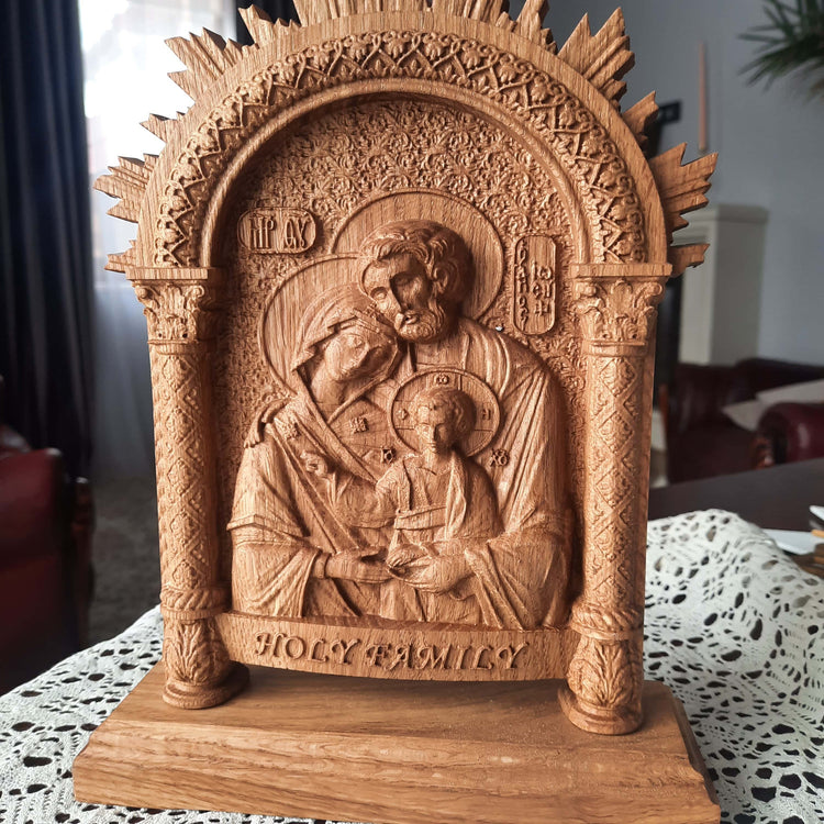 Holy Family on the stand - Kozak Work Shop
