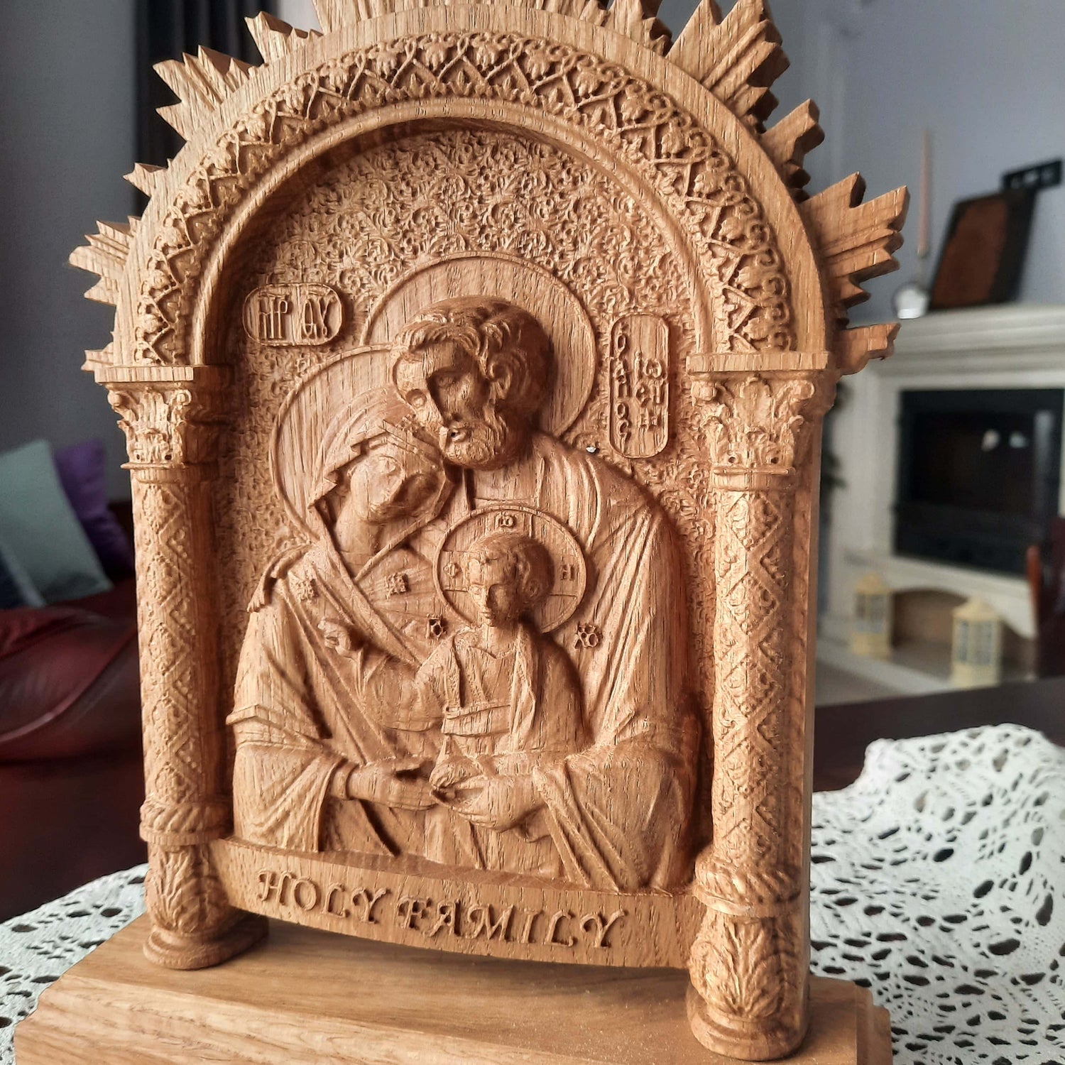 Holy Family on the stand - Kozak Work Shop