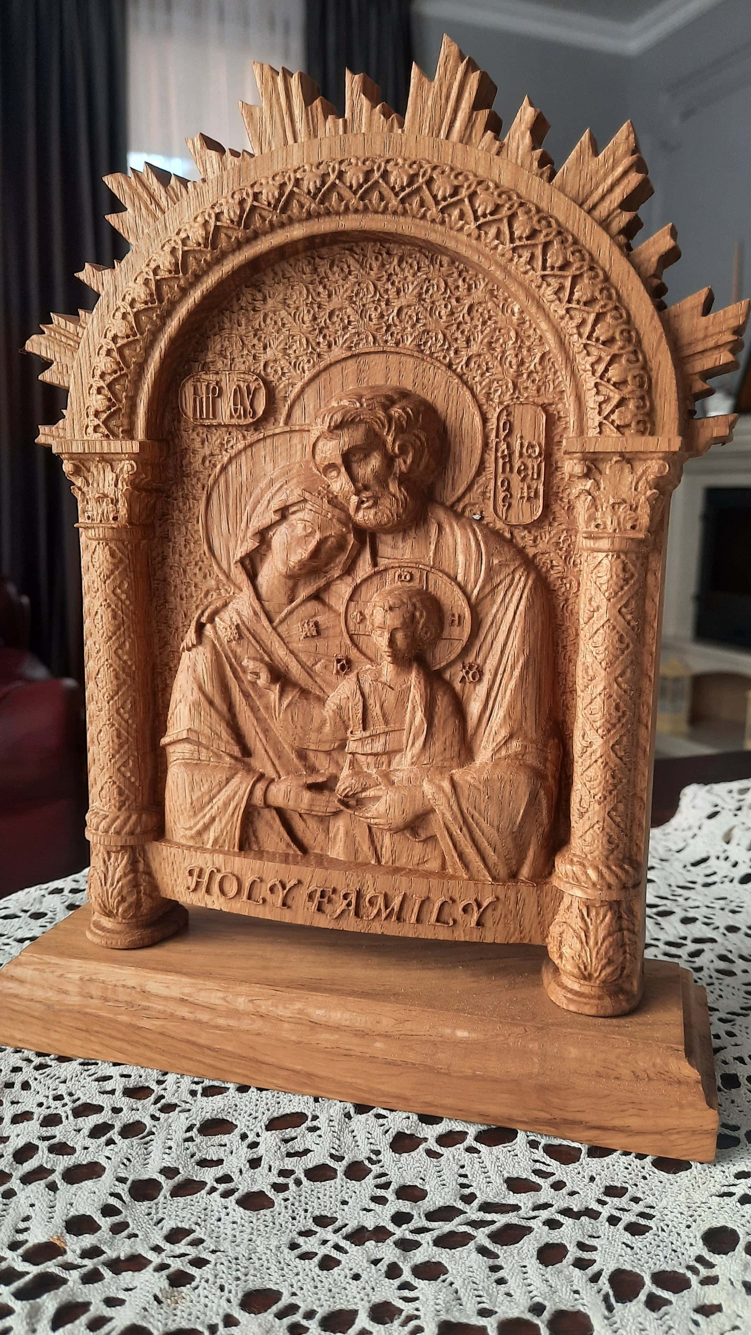 Holy Family on the stand - Kozak Work Shop