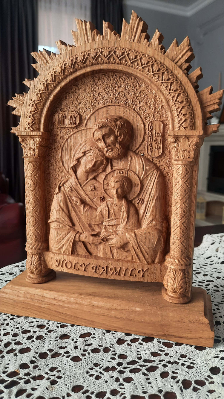 Holy Family on the stand - Kozak Work Shop