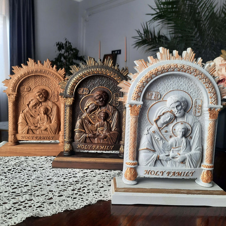 Holy Family on the stand - Kozak Work Shop