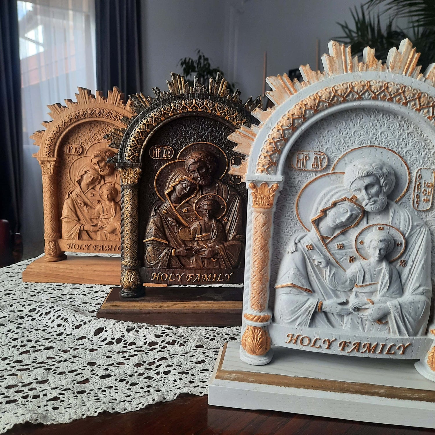 Holy Family on the stand - Kozak Work Shop