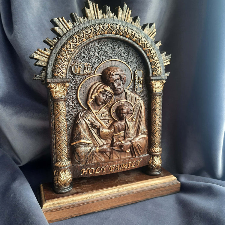Holy Family on the stand - Kozak Work Shop