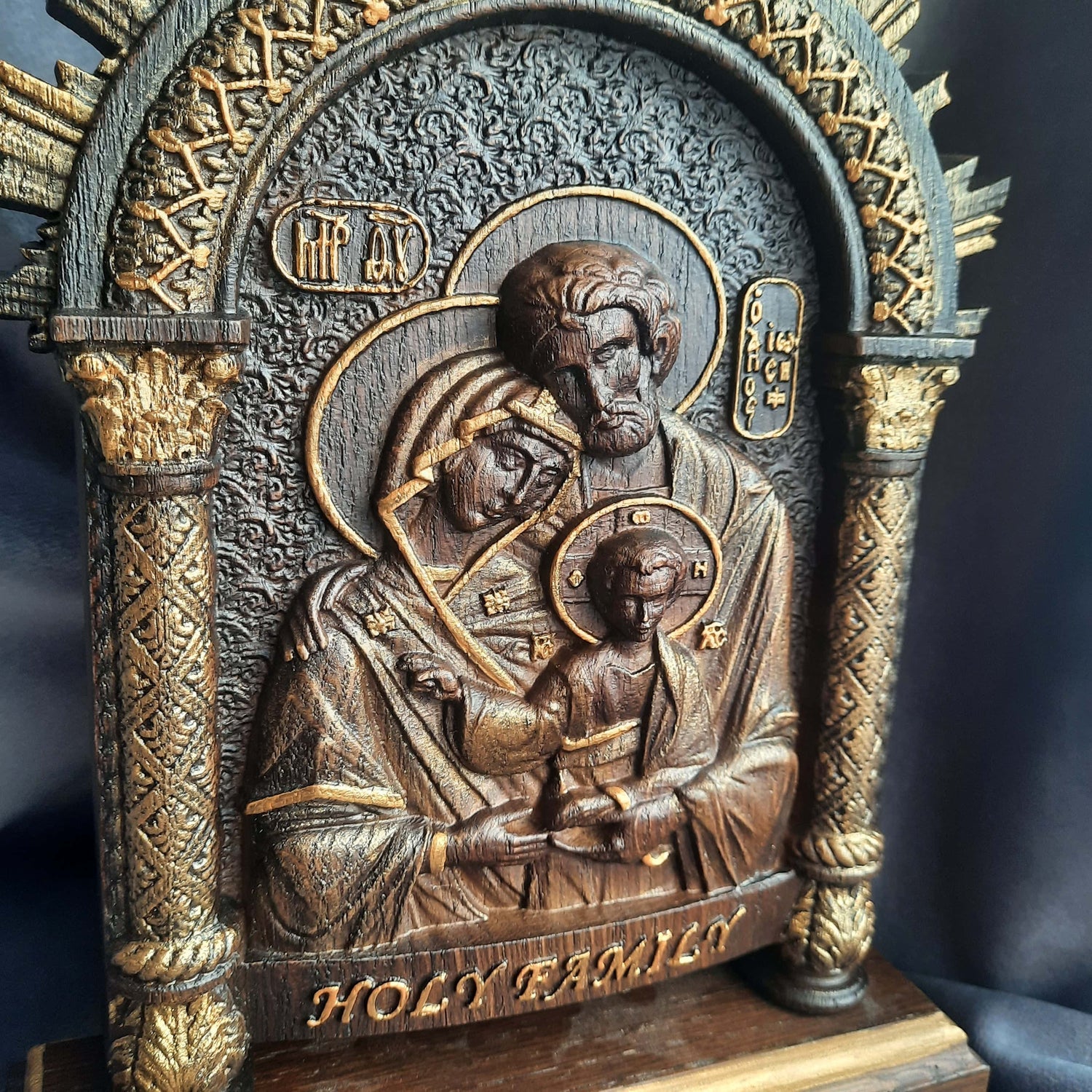 Holy Family on the stand - Kozak Work Shop