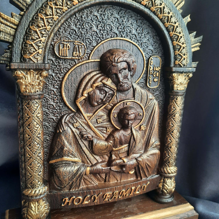 Holy Family on the stand - Kozak Work Shop