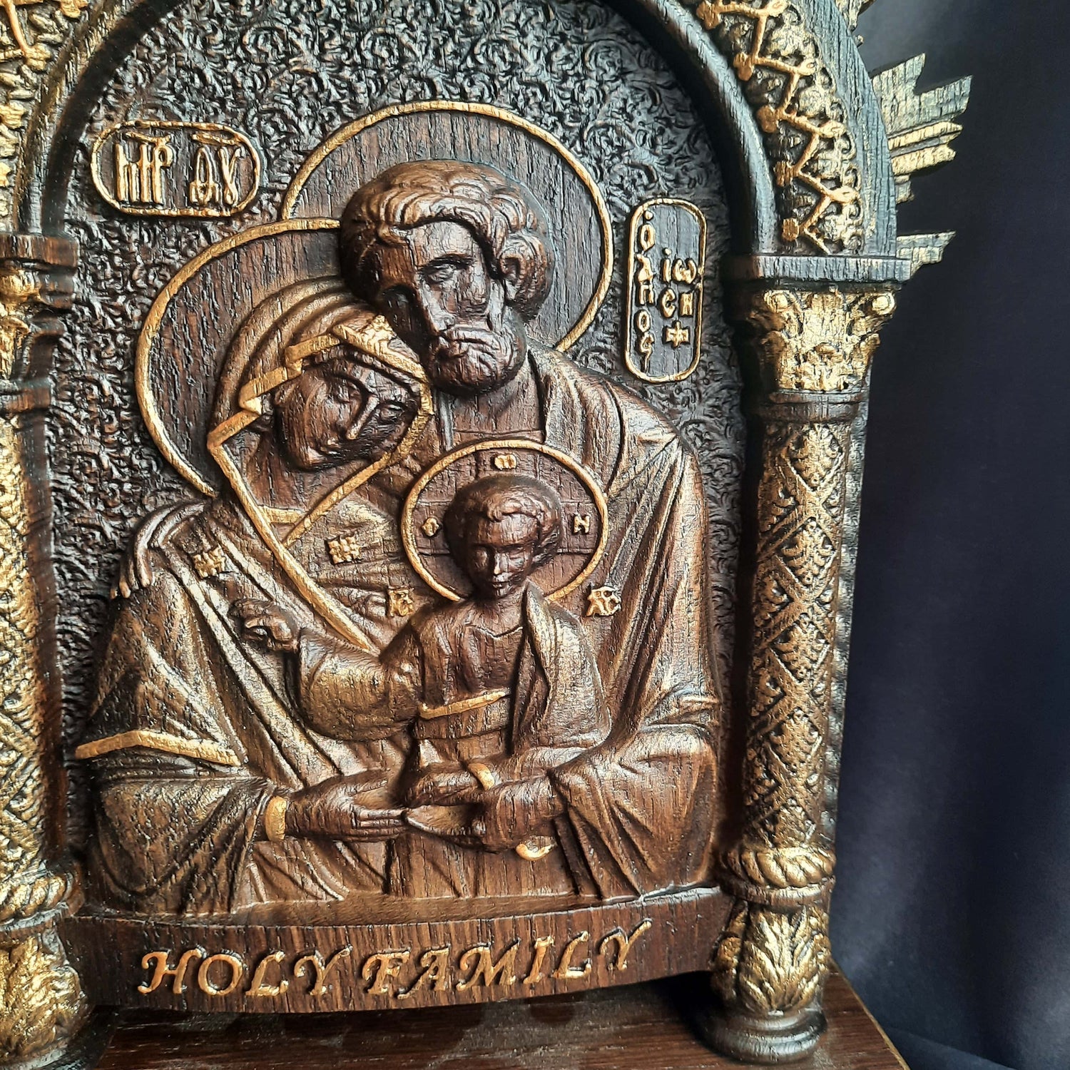 Holy Family on the stand - Kozak Work Shop