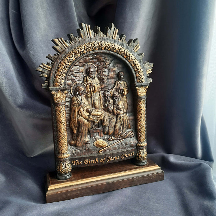 Nativity on the stand - Kozak Work Shop