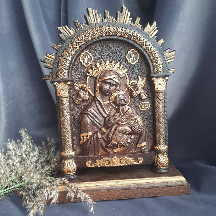 Our Lady of Perpetual Help on the stand - Kozak Work Shop