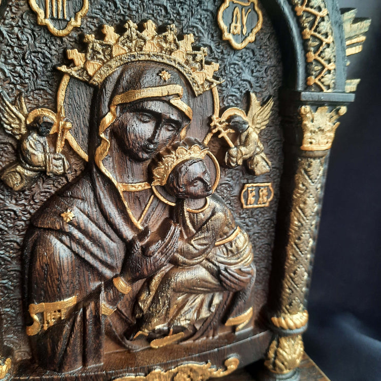 Our Lady of Perpetual Help on the stand - Kozak Work Shop