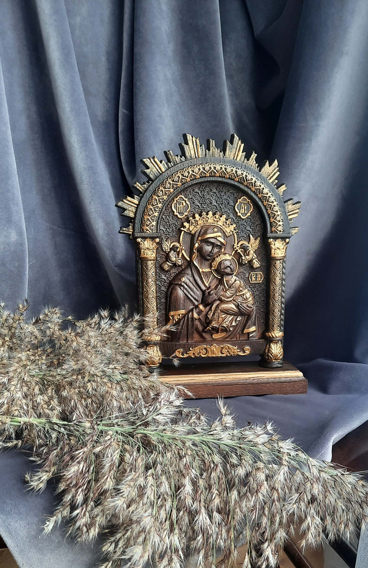 Our Lady of Perpetual Help on the stand - Kozak Work Shop