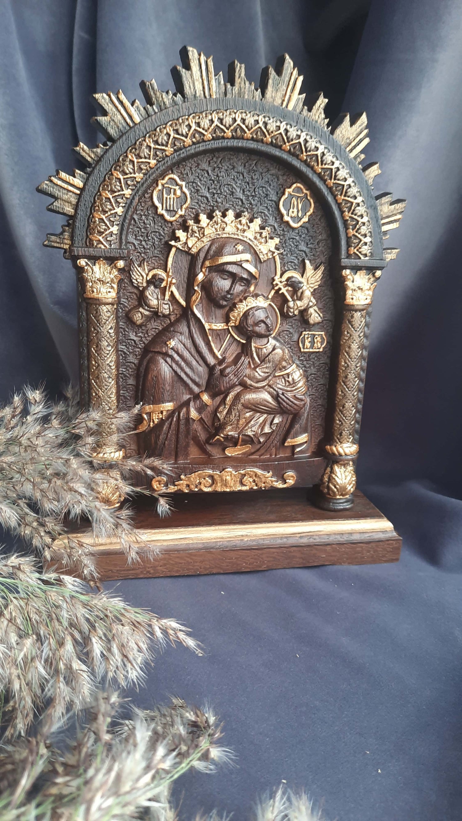 Our Lady of Perpetual Help on the stand - Kozak Work Shop