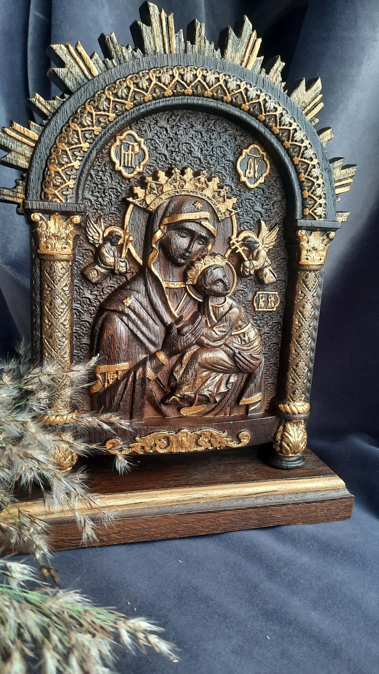 Our Lady of Perpetual Help on the stand - Kozak Work Shop