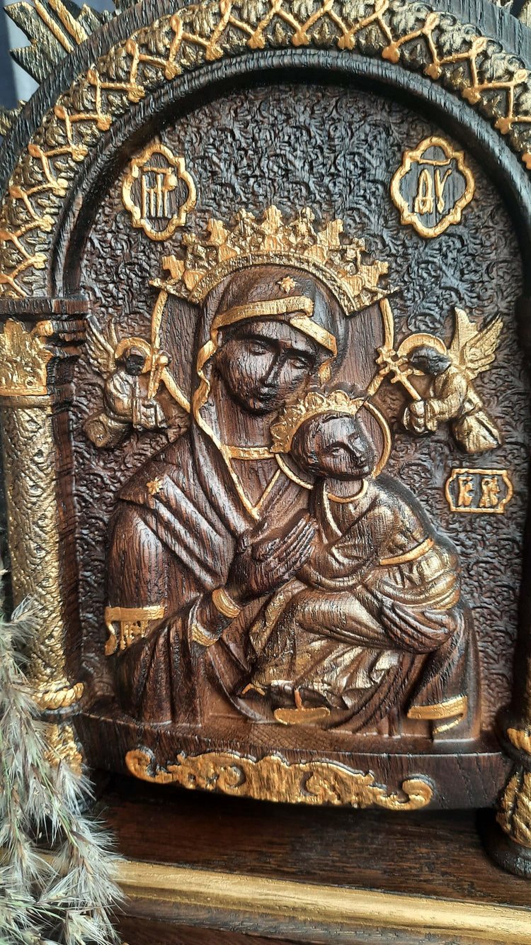 Our Lady of Perpetual Help on the stand - Kozak Work Shop