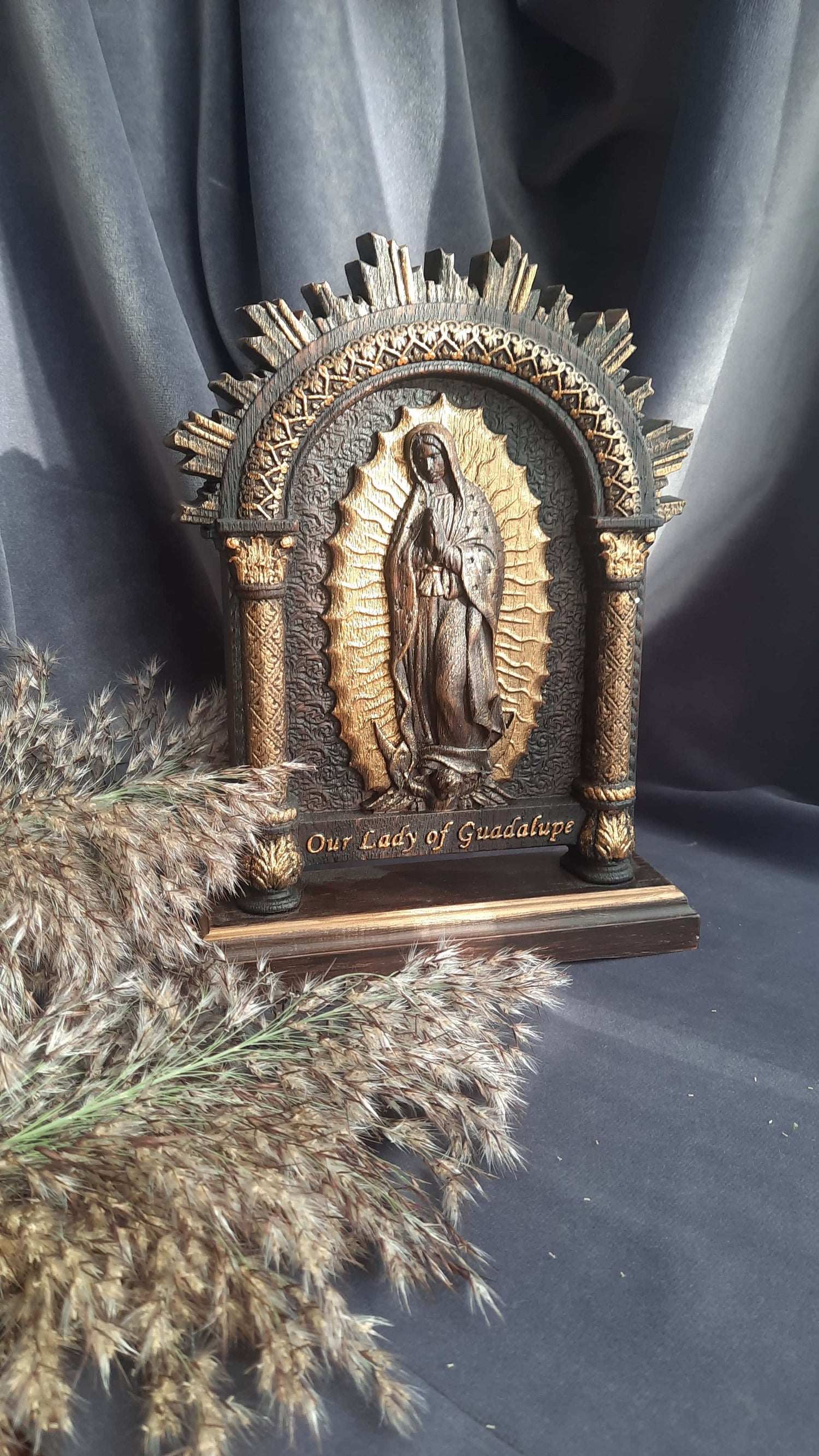 Our Lady of Guadalupe on the stand - Kozak Work Shop