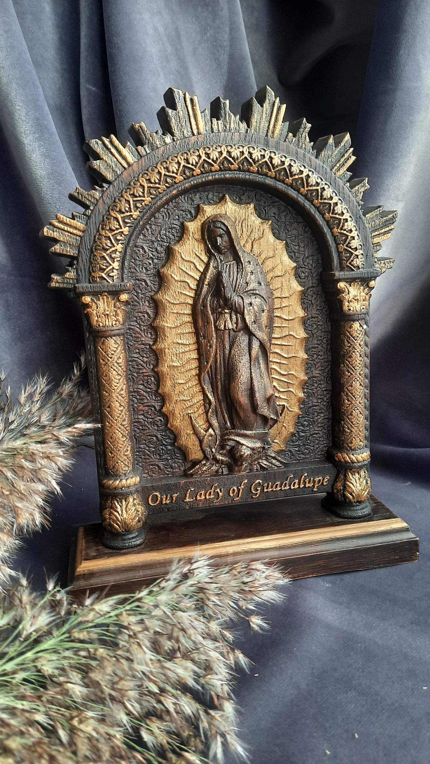 Our Lady of Guadalupe on the stand - Kozak Work Shop