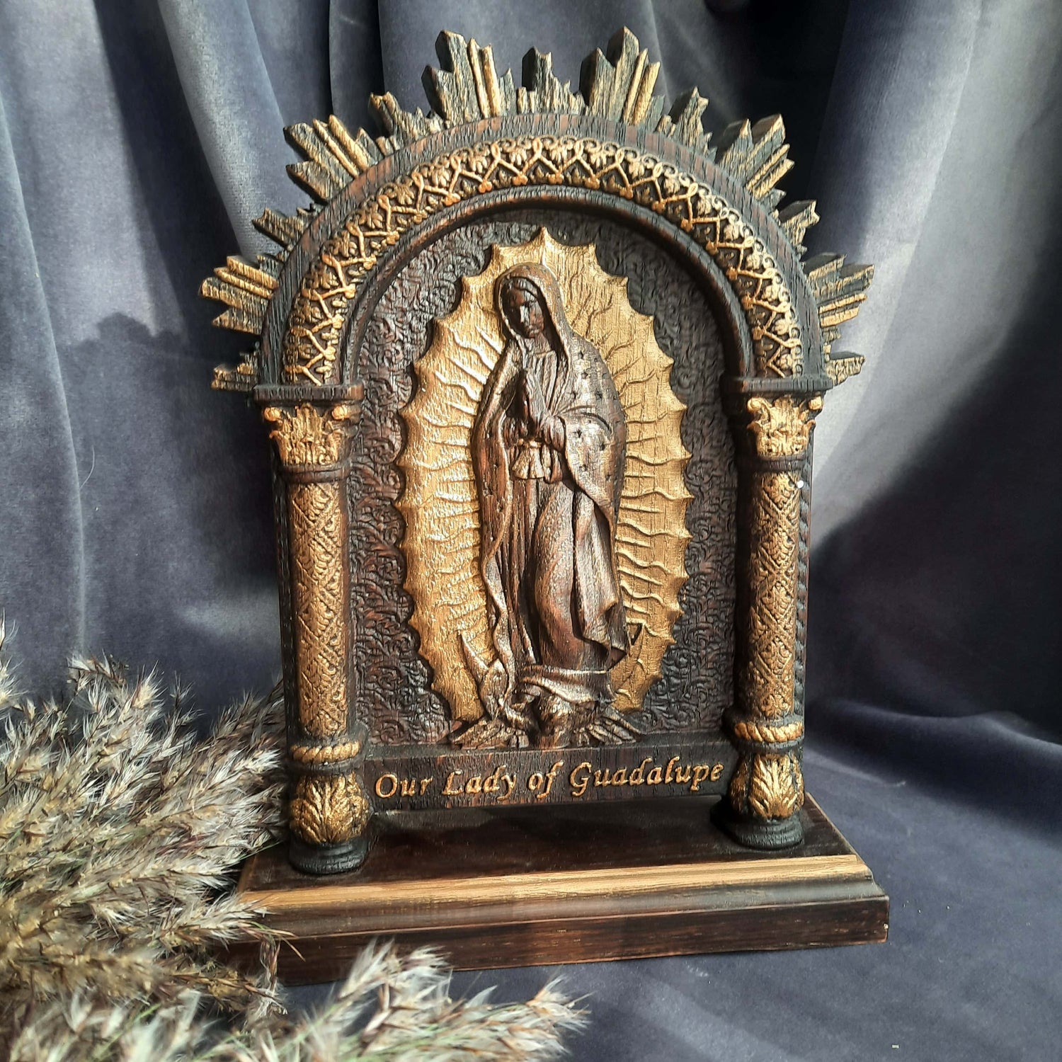 Our Lady of Guadalupe on the stand - Kozak Work Shop