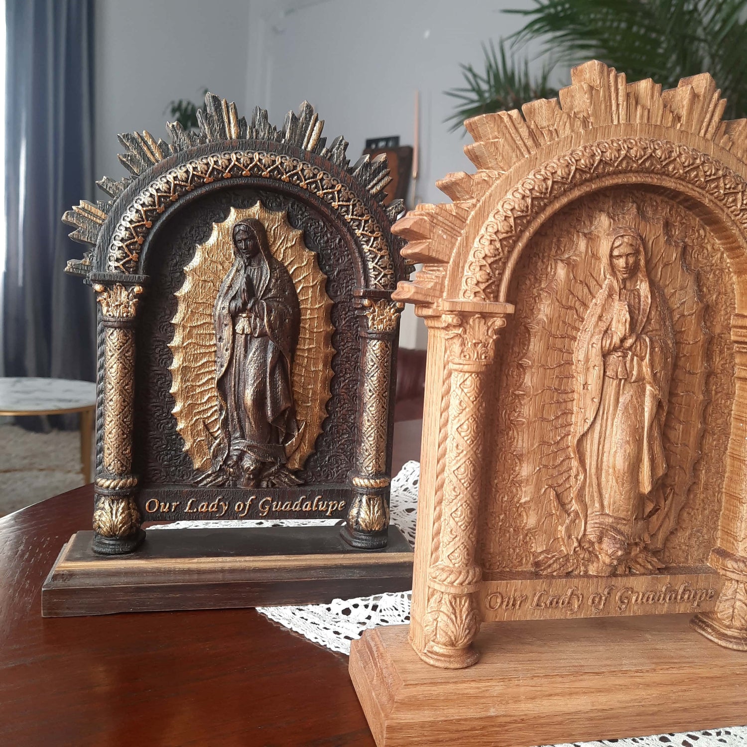 Our Lady of Guadalupe on the stand - Kozak Work Shop