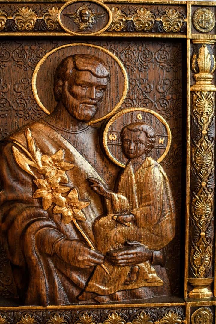 Saint Joseph Wood carving - Kozak Work Shop