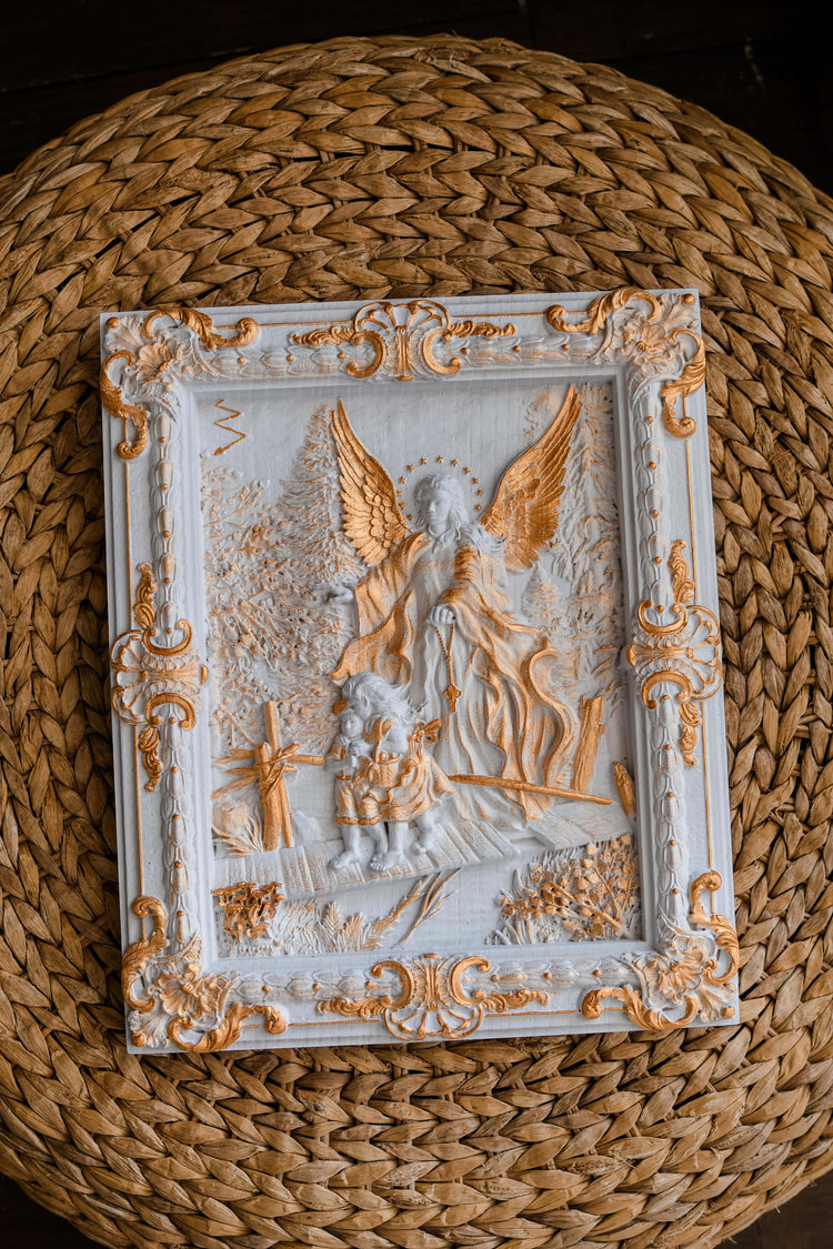Angel with Kids on Bridge