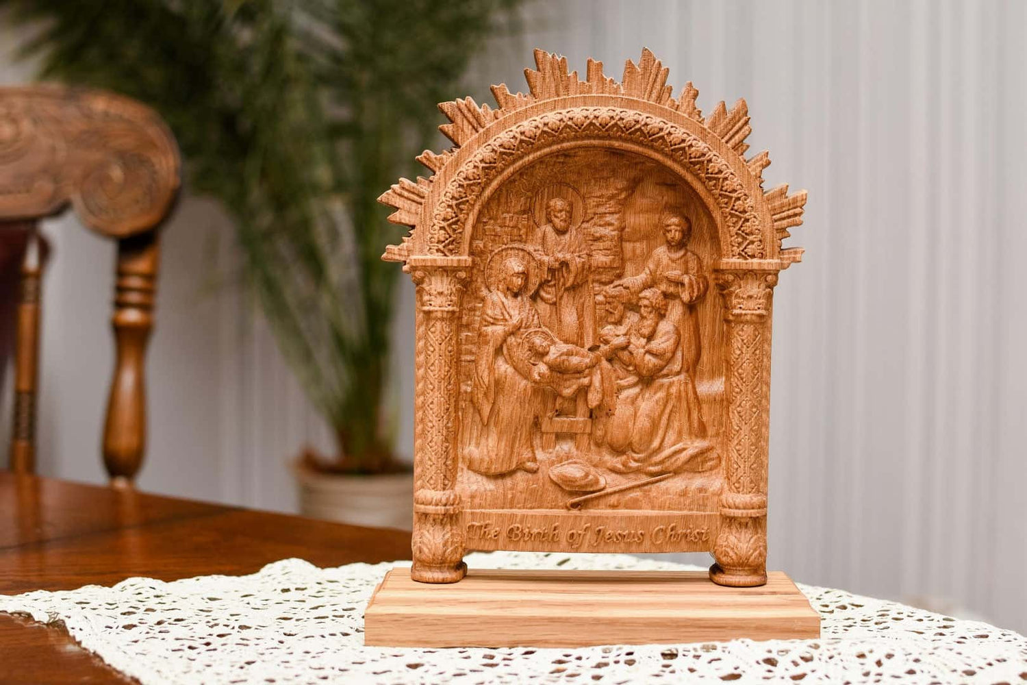 Nativity on the stand - Kozak Work Shop