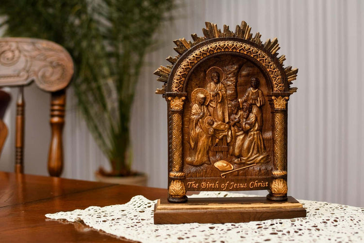 Nativity on the stand - Kozak Work Shop
