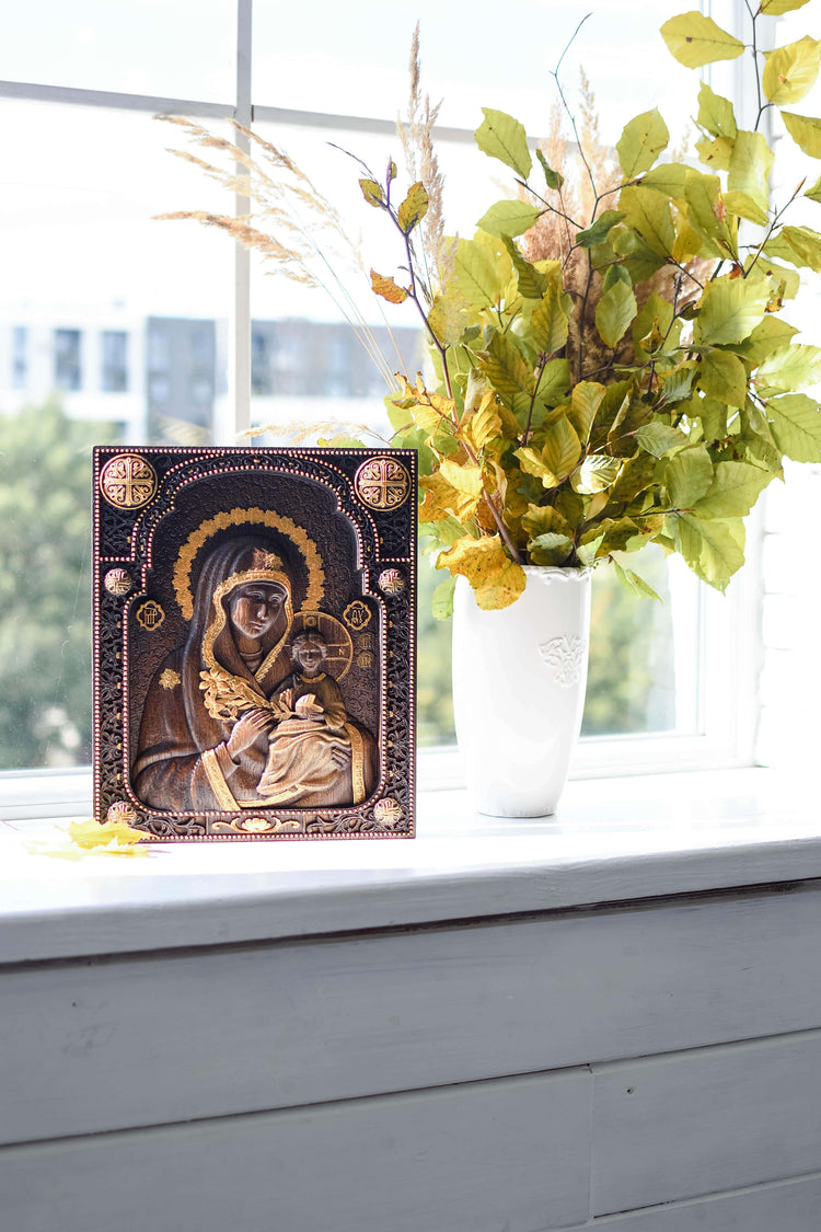 Lady Theotokos the Unfading Flower - Kozak Work Shop