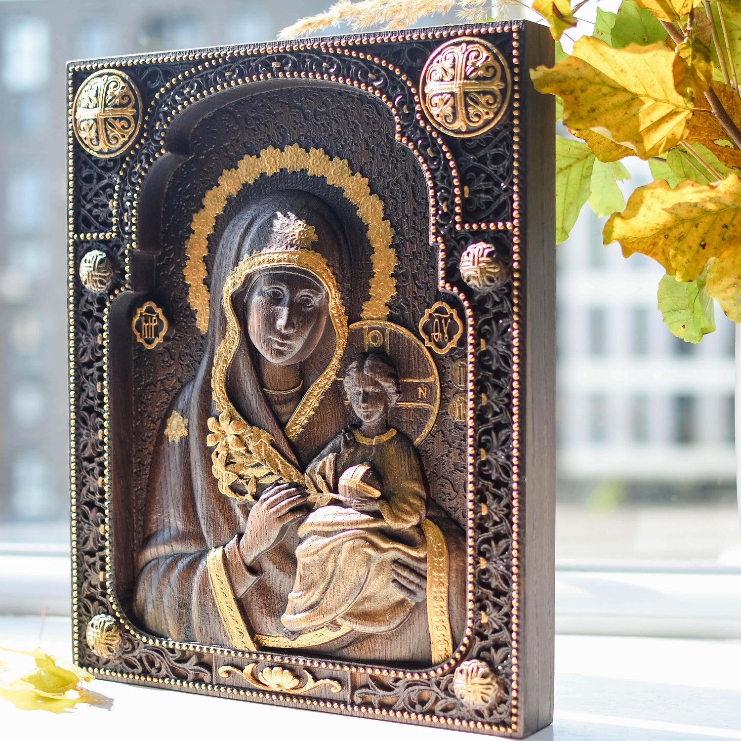 Lady Theotokos the Unfading Flower - Kozak Work Shop