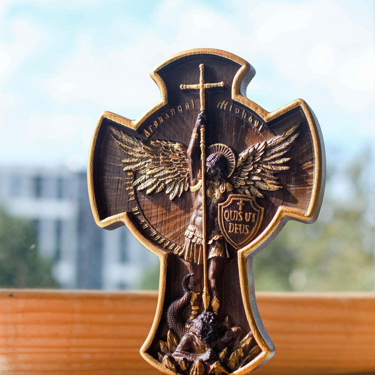 Catholic Saint Michael Statue - Kozak Work Shop