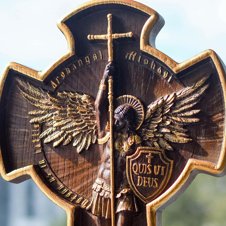 Catholic Saint Michael Statue - Kozak Work Shop