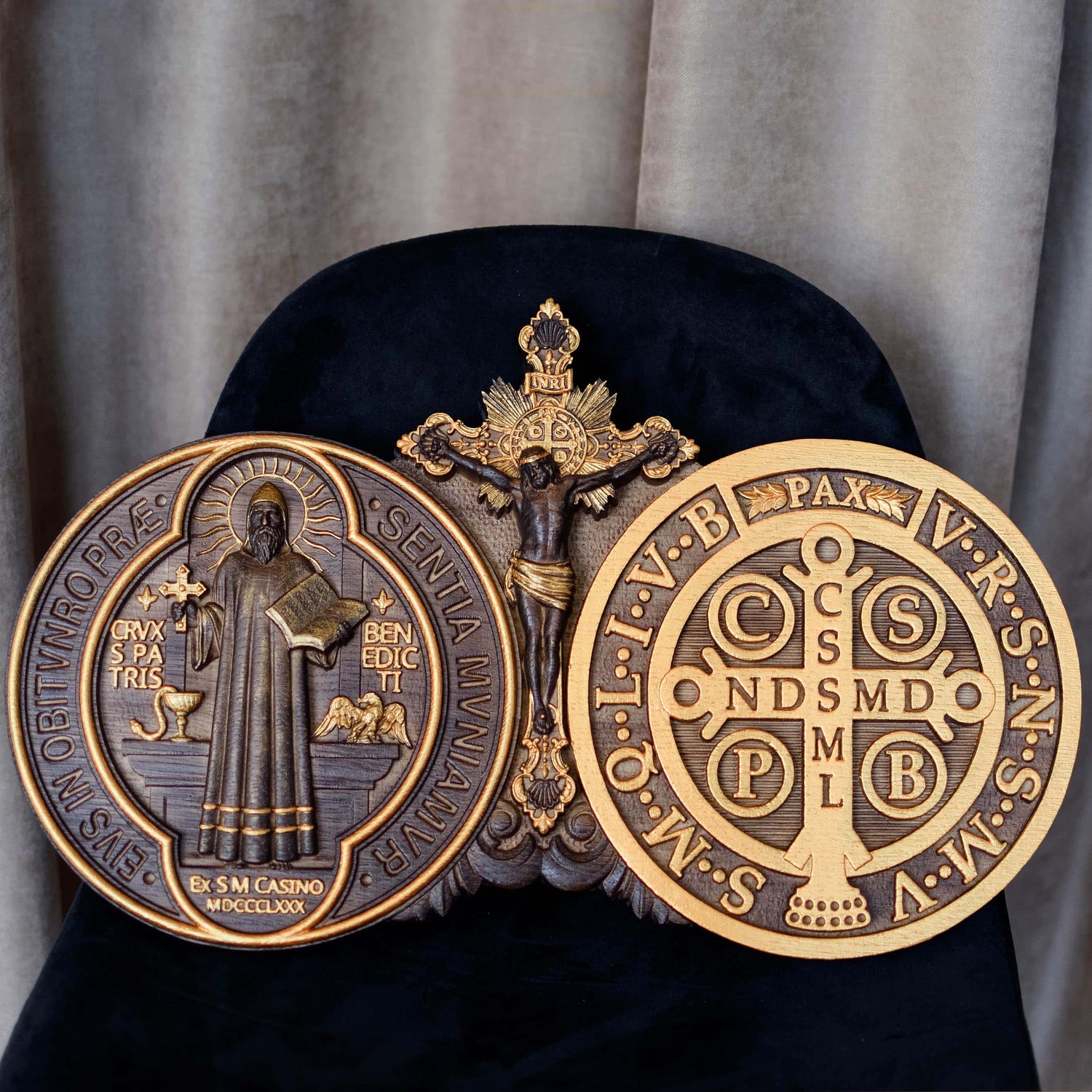 Medal Crucifix of St Benedict - Kozak Work Shop