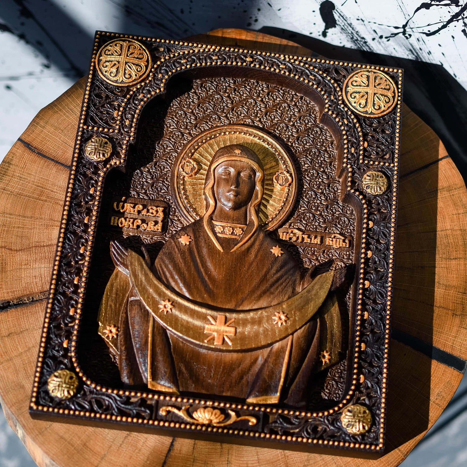 Virgin Mary of Pokrov - Kozak Work Shop