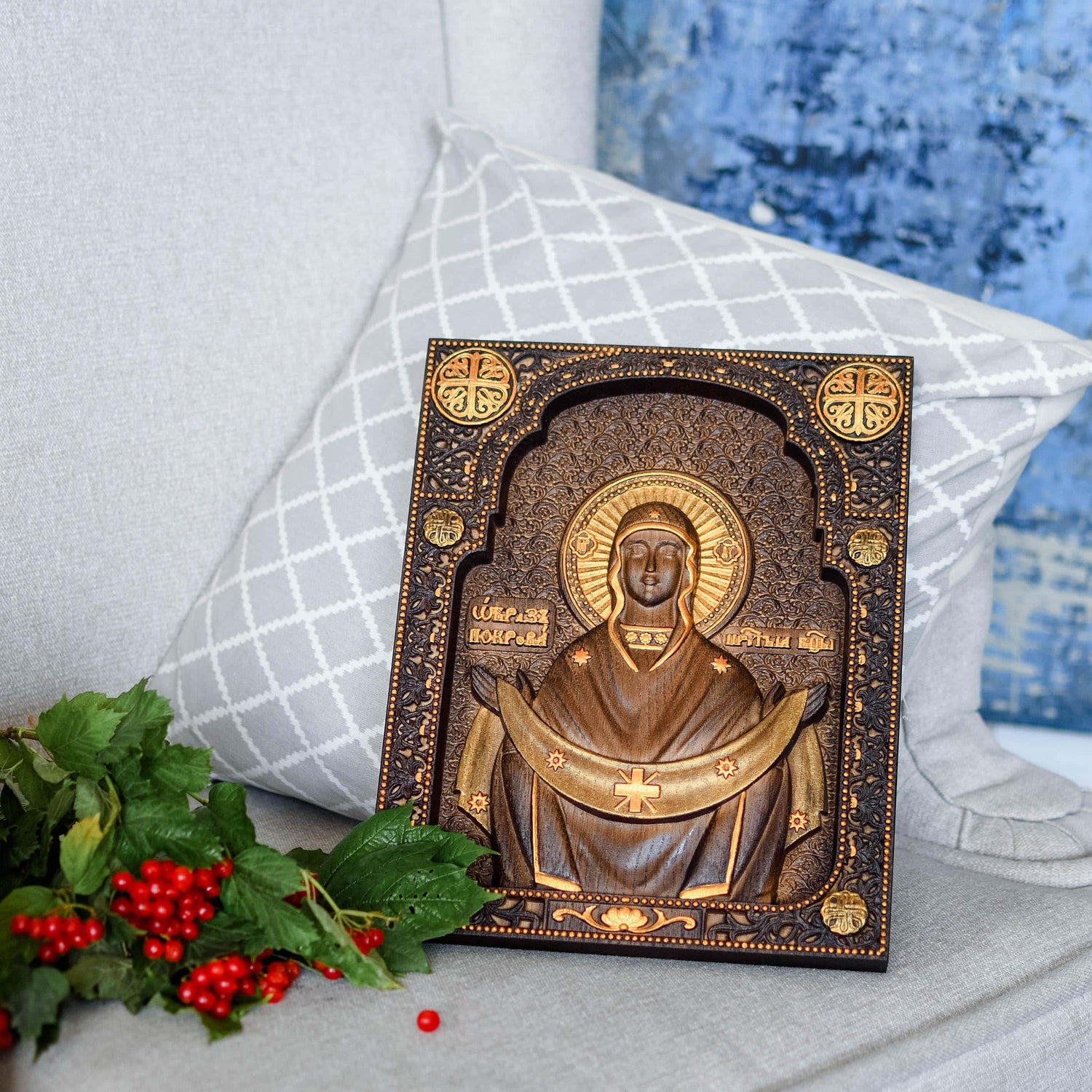 Virgin Mary of Pokrov - Kozak Work Shop