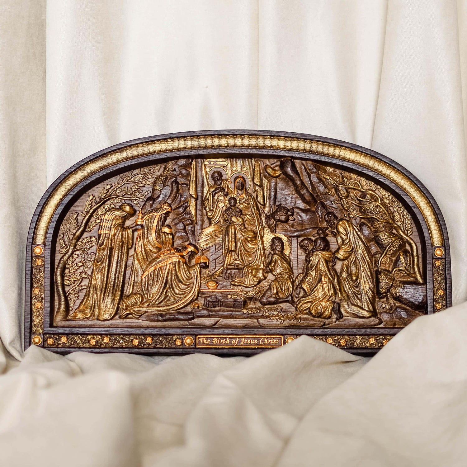 Nativity Birth of Christ Wooden Sculpture - Kozak Work Shop
