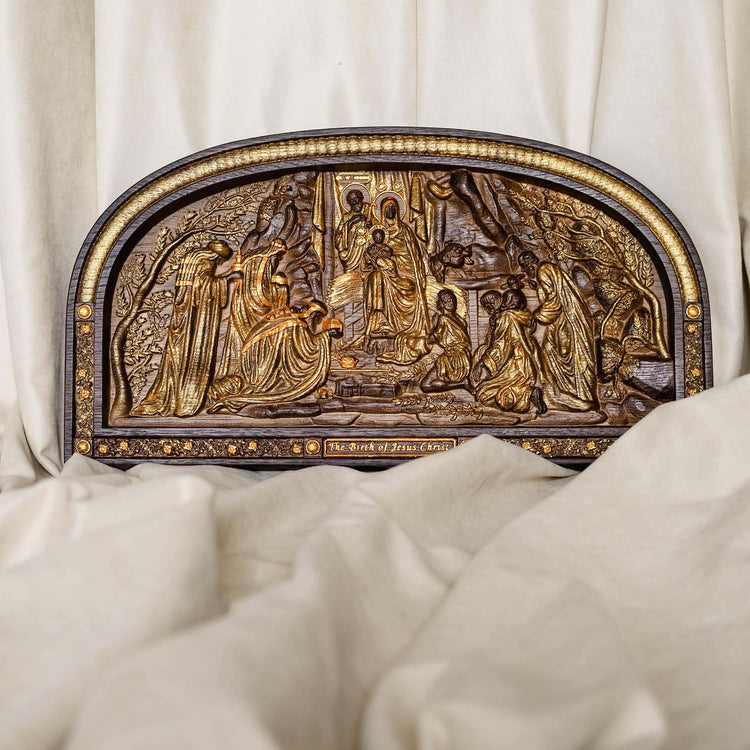 Nativity Birth of Christ Wooden Sculpture - Kozak Work Shop