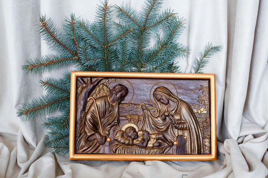Nativity wood Wall art - Kozak Work Shop