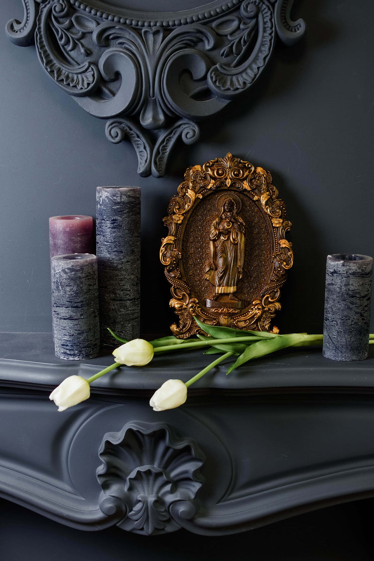 Immaculate Heart of Mary Wooden Icon High - Kozak Work Shop