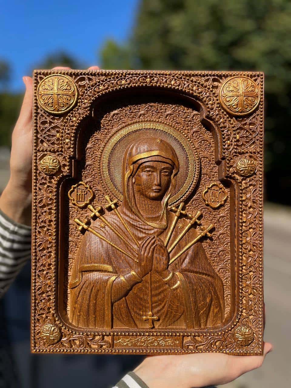 Virgin Mary of Seven Sorrows artwork - Kozak Work Shop