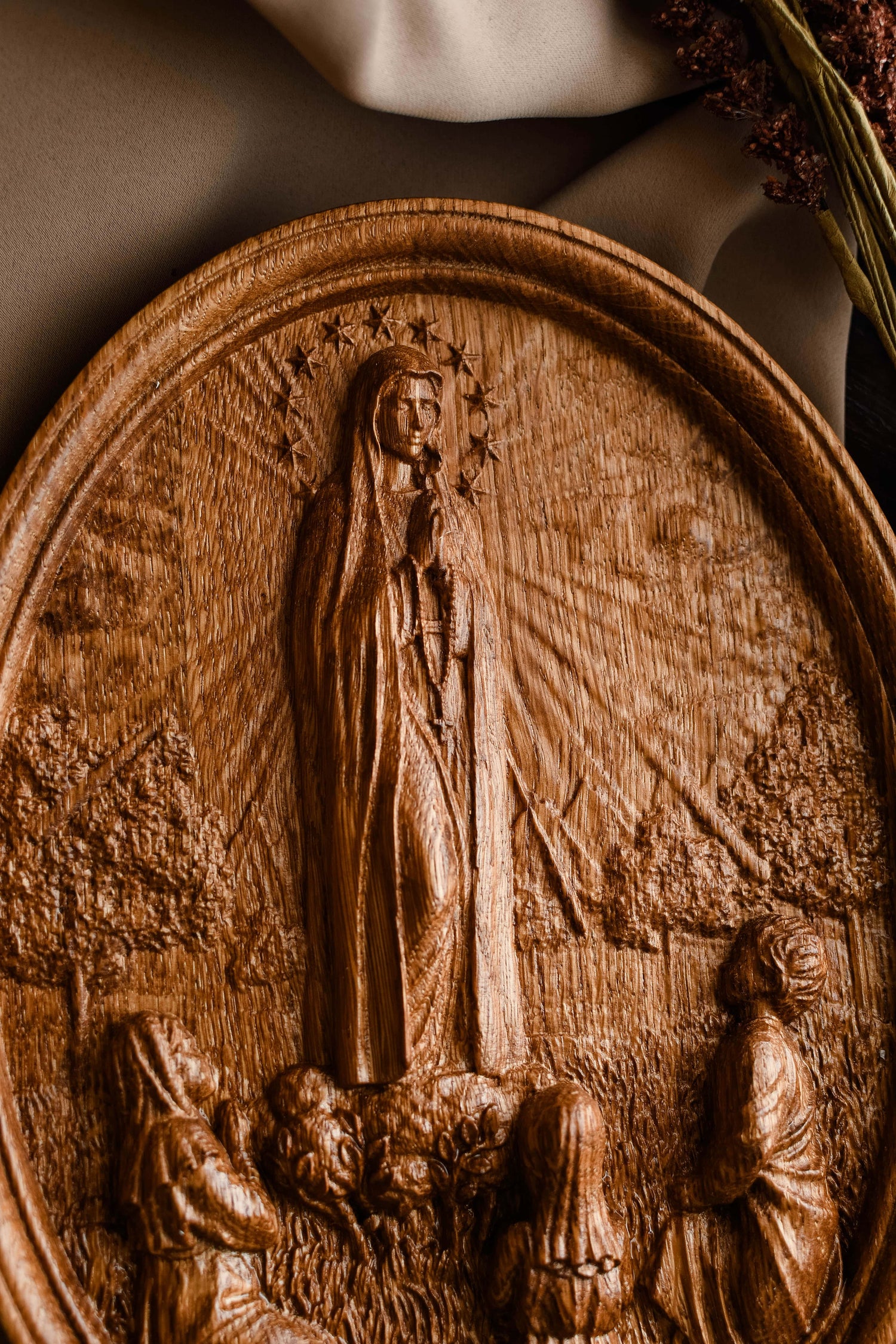 Our Lady of Fatima with Plain Frame - Kozak Work Shop