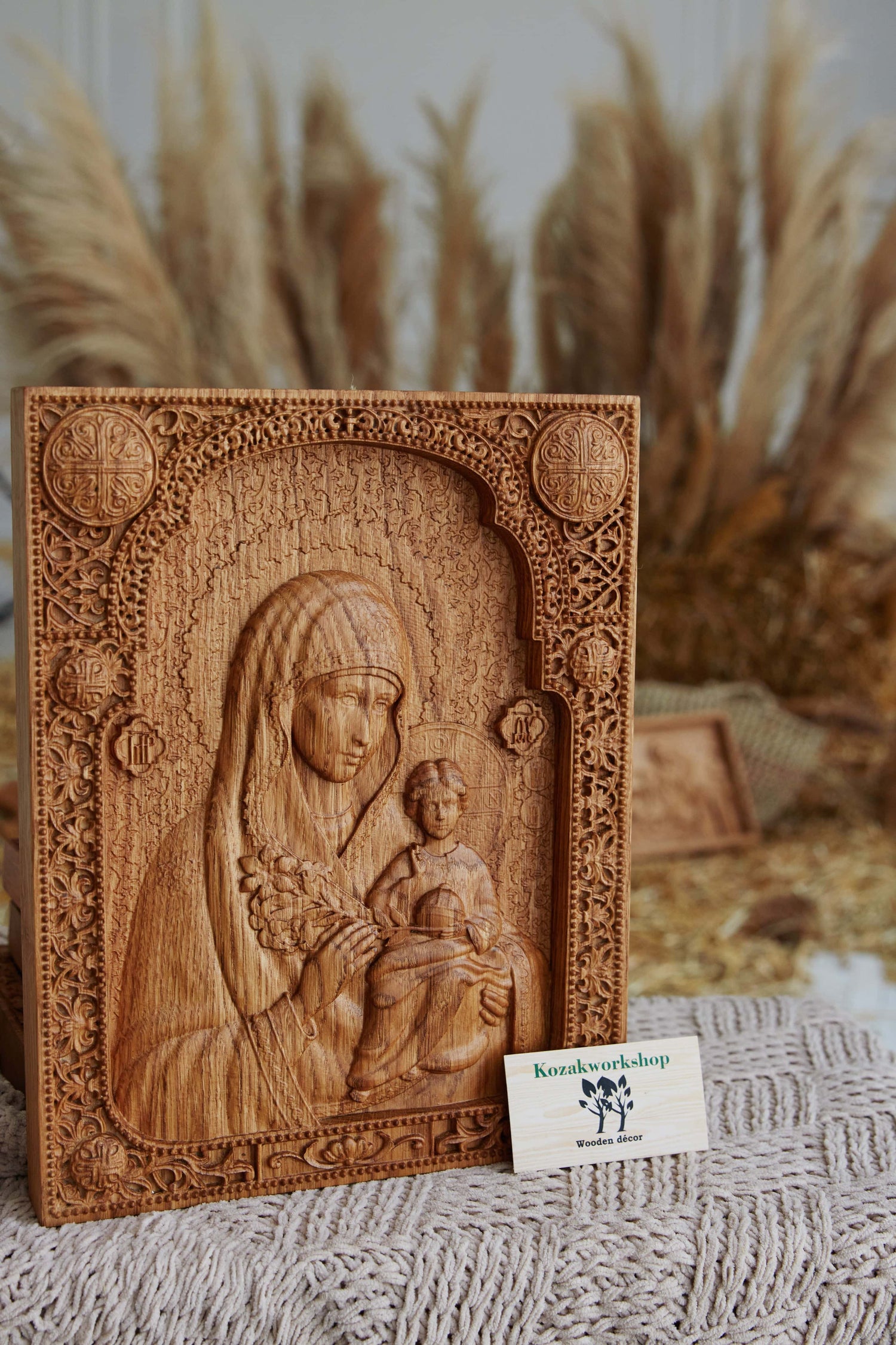 Lady Theotokos the Unfading Flower - Kozak Work Shop