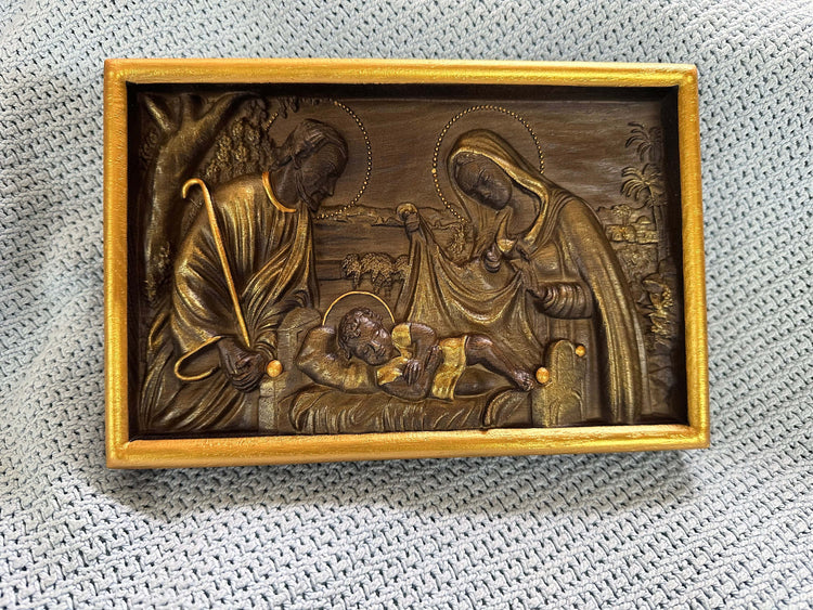 Nativity wood Wall art - Kozak Work Shop