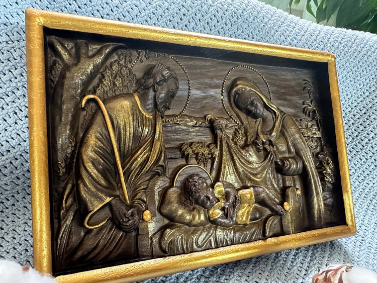 Nativity wood Wall art - Kozak Work Shop